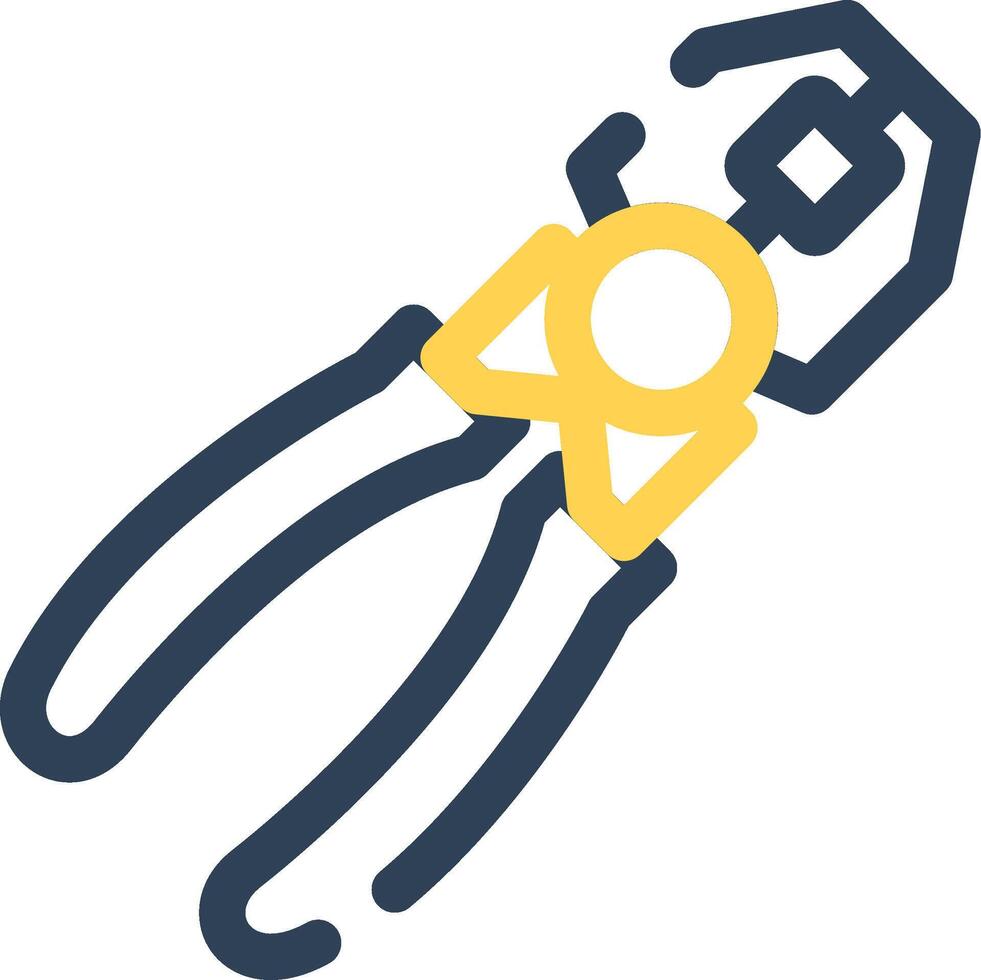 Joint Pliers Creative Icon Design vector