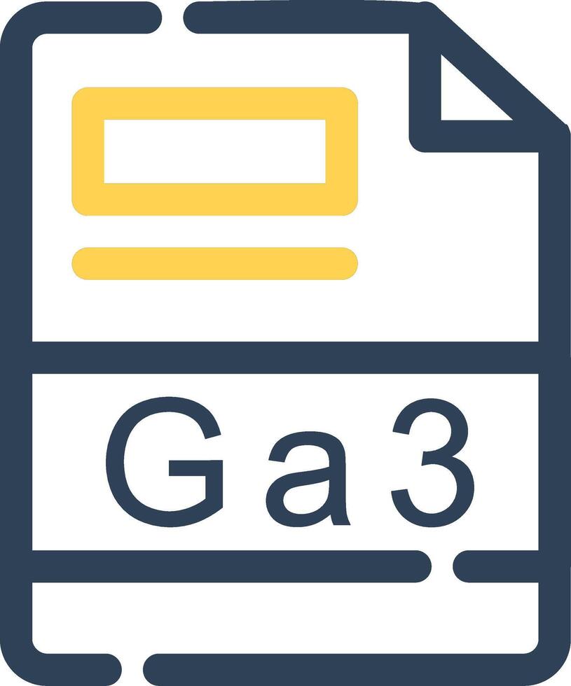 GA3 Creative Icon Design vector