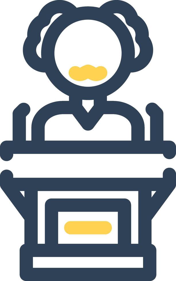 Politician Creative Icon Design vector