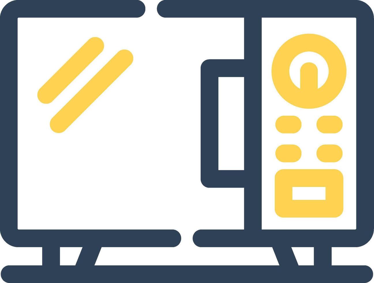 Microwave Creative Icon Design vector
