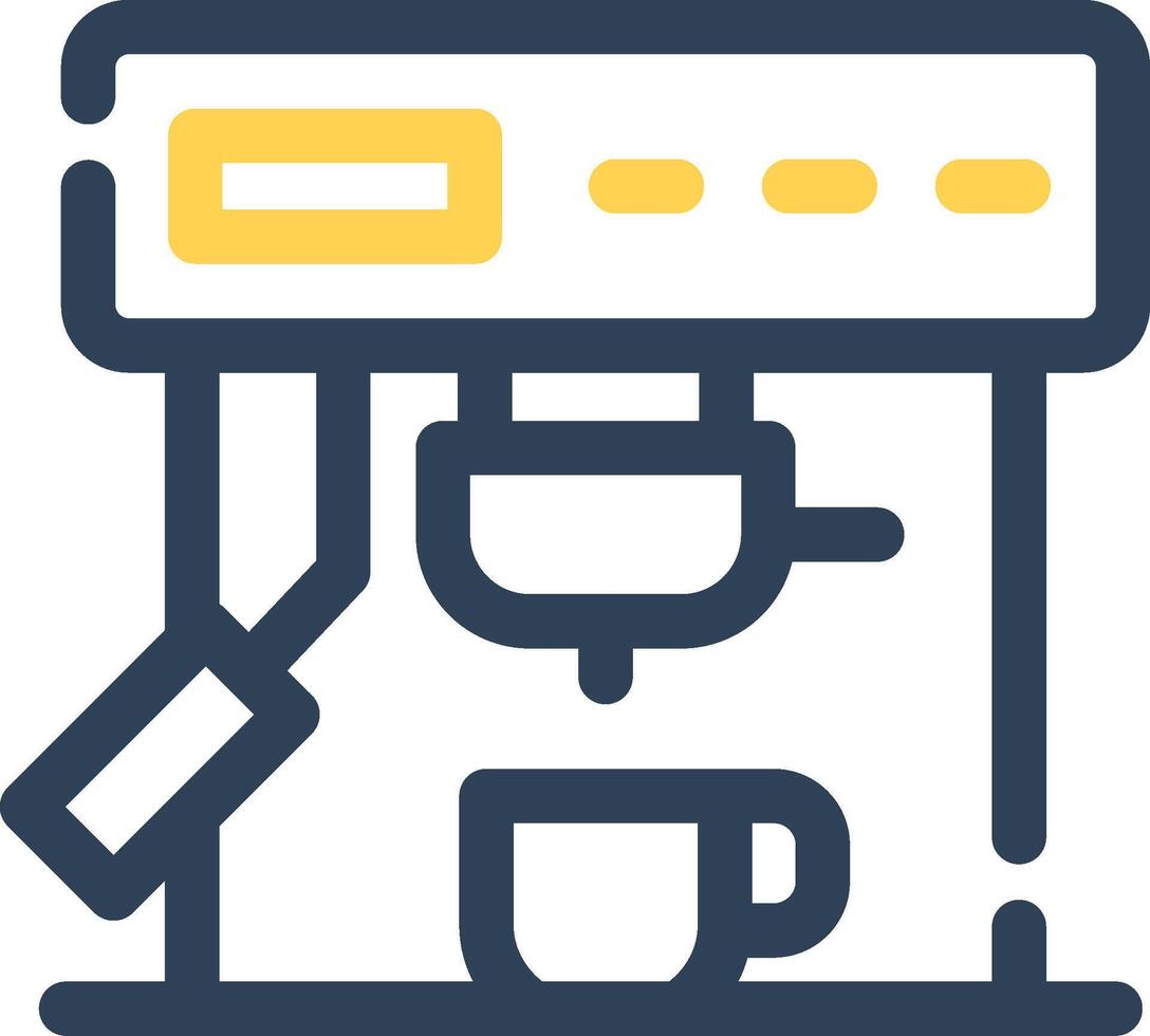 Coffee Machine Creative Icon Design vector