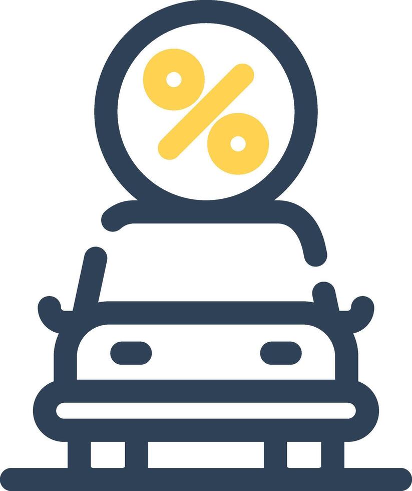 Car Loan Creative Icon Design vector