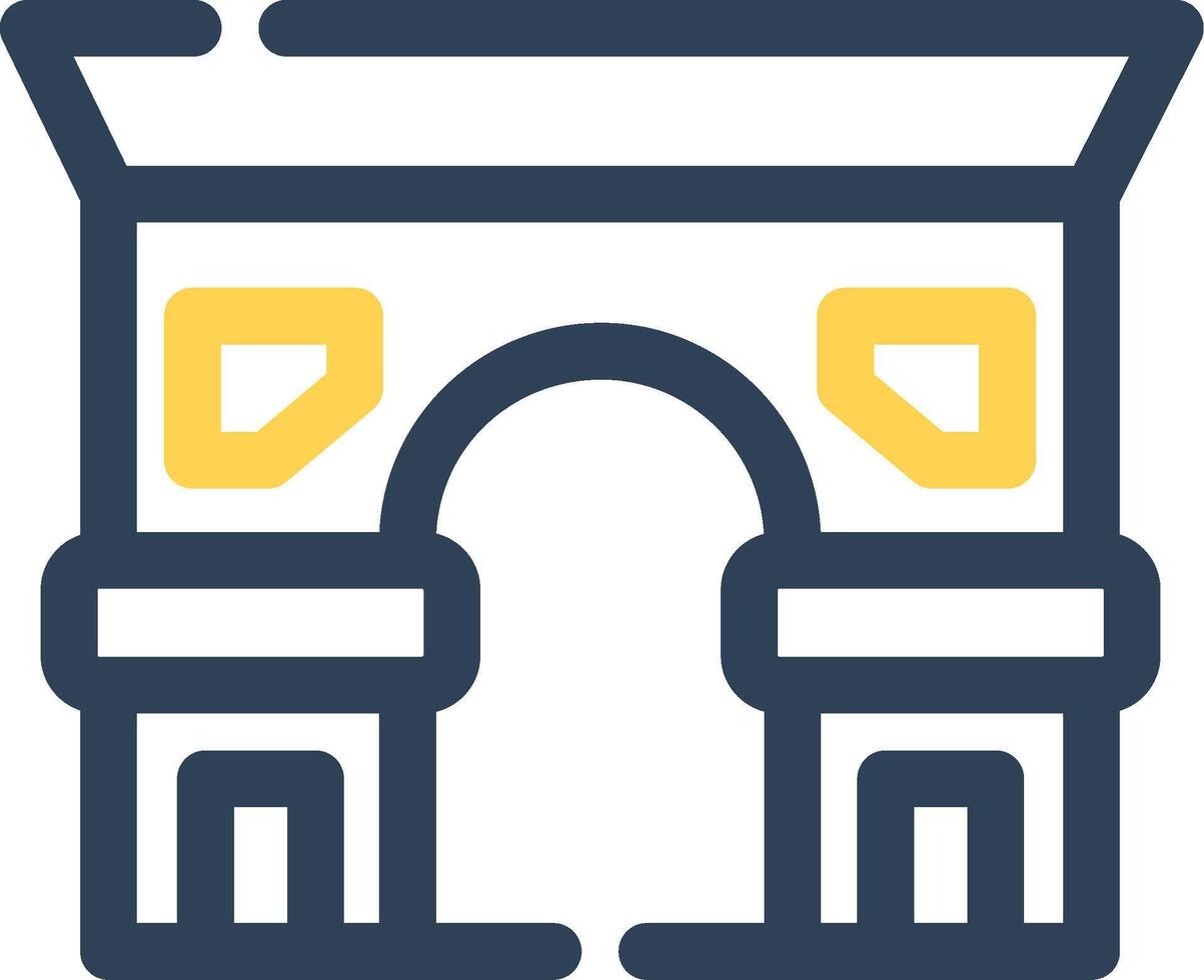 Arc De Triomphe Creative Icon Design vector