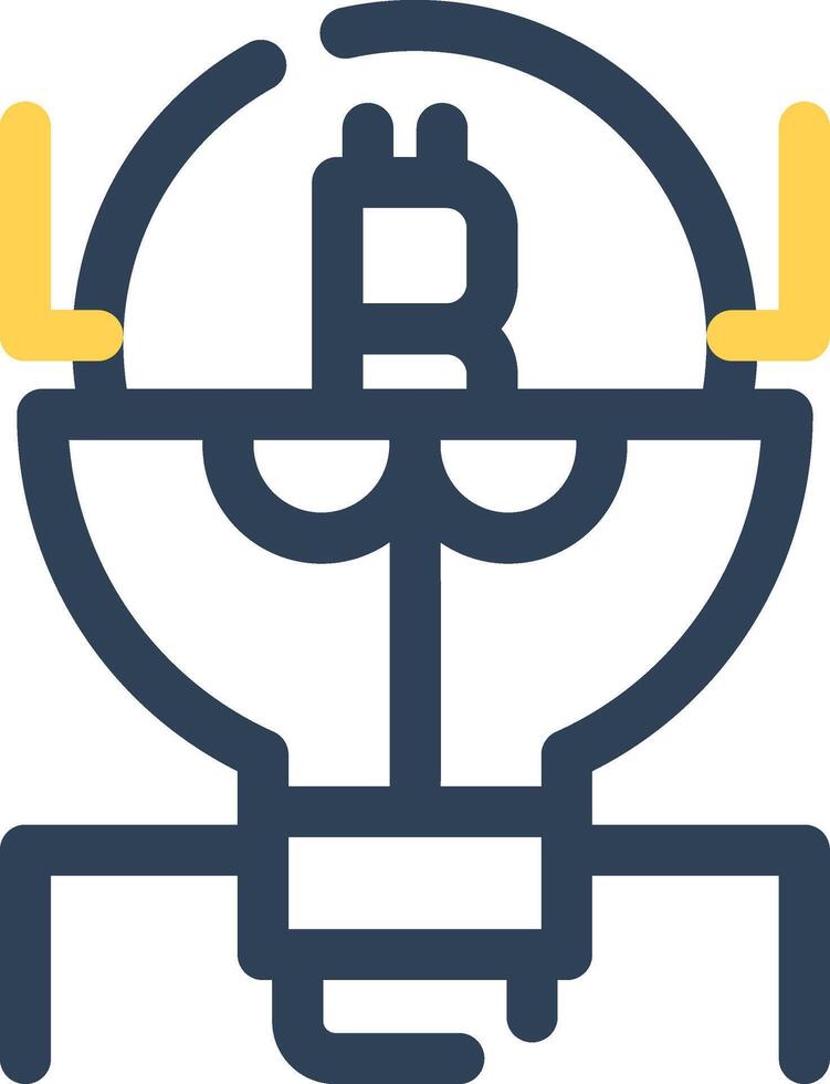 Cryptocurrency Creative Icon Design vector