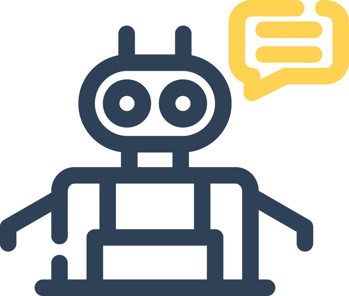 Chatbot Creative Icon Design vector