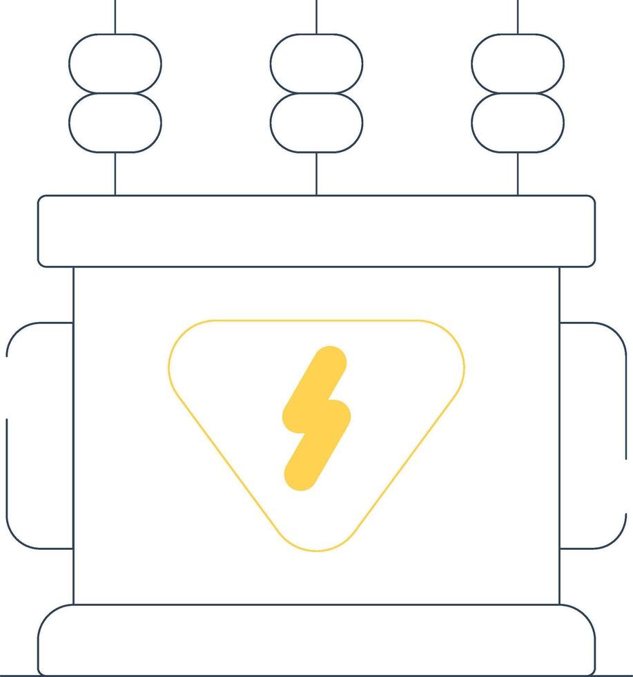 Power Transformer Creative Icon Design vector