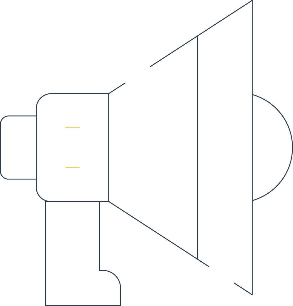 Megaphone Creative Icon Design vector