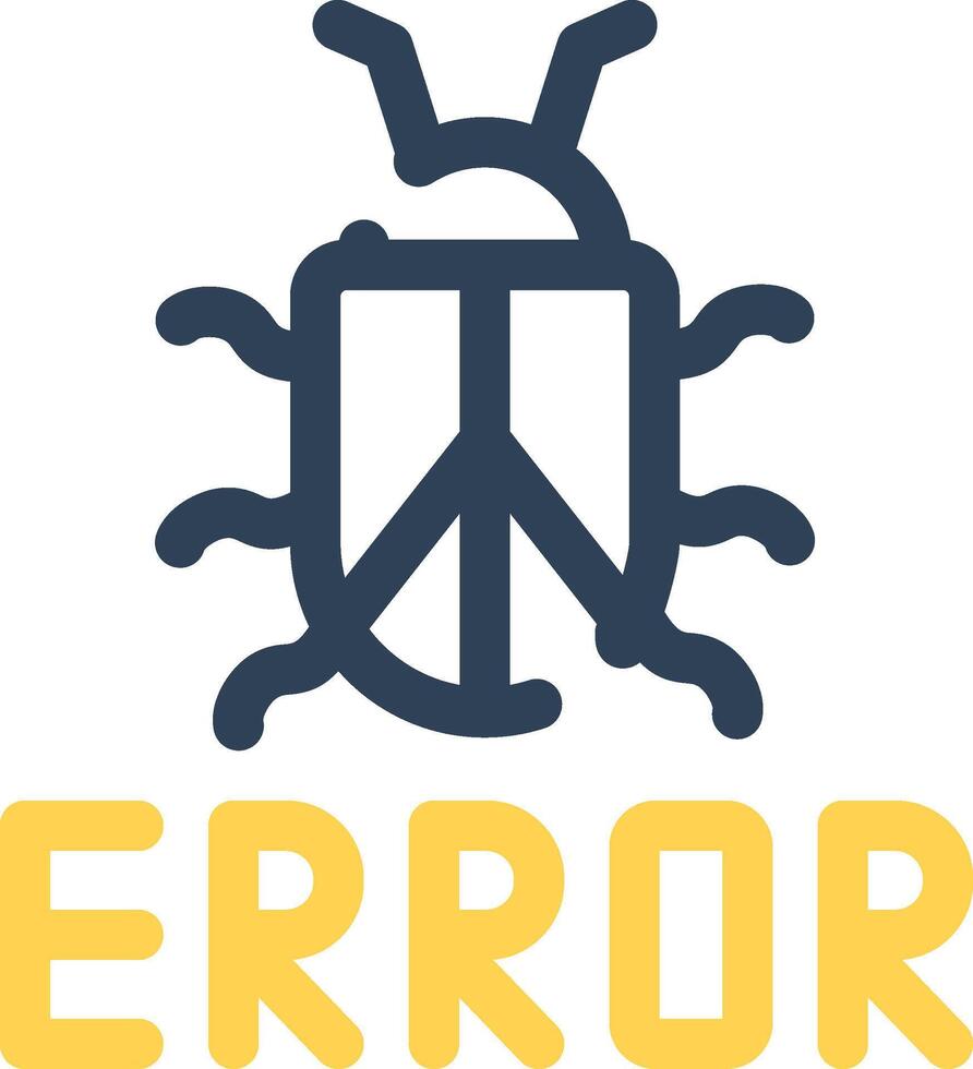 diseño de icono creativo de error vector