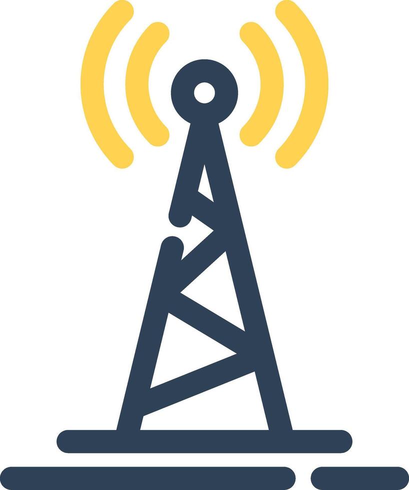 Radio Tower Creative Icon Design vector