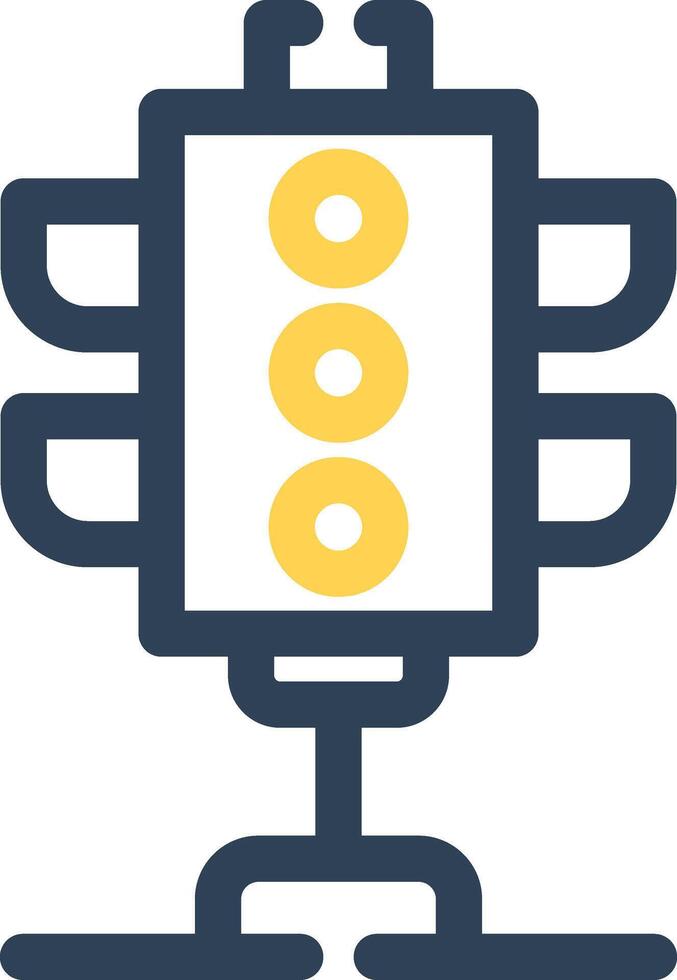 Traffic Lights Creative Icon Design vector