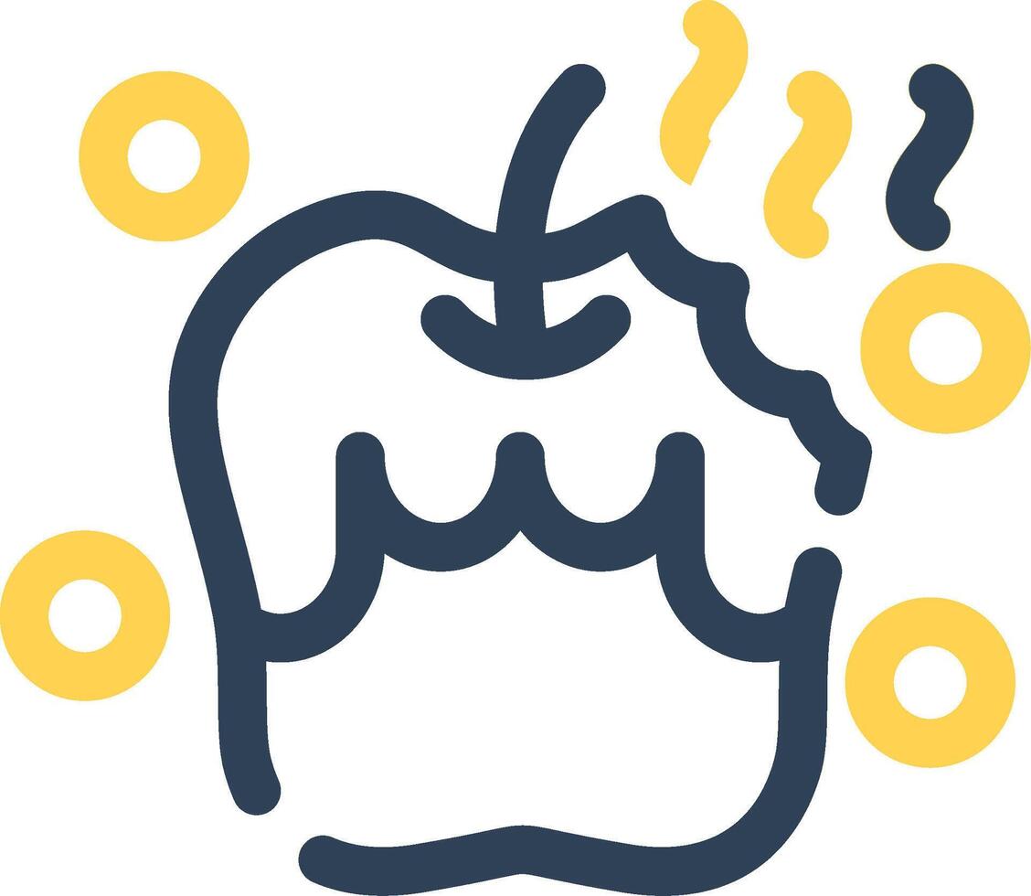 Rotten Creative Icon Design vector