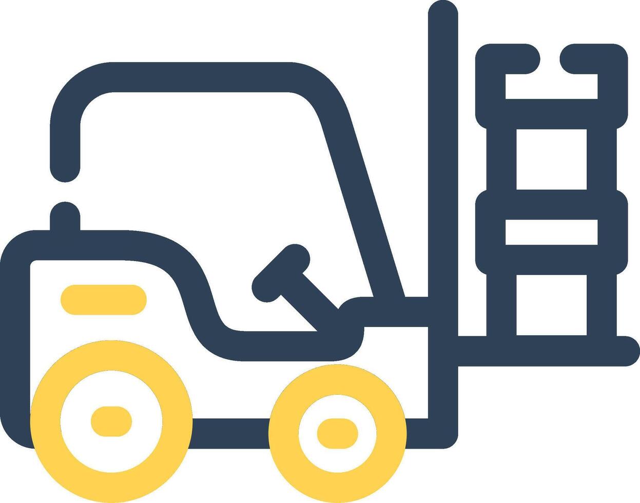 Forklift Creative Icon Design vector