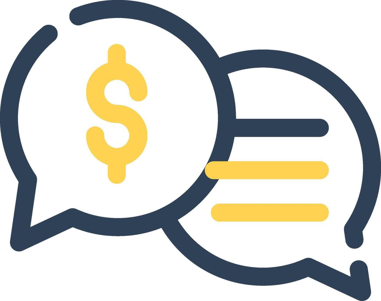 Business Dialog Creative Icon Design vector