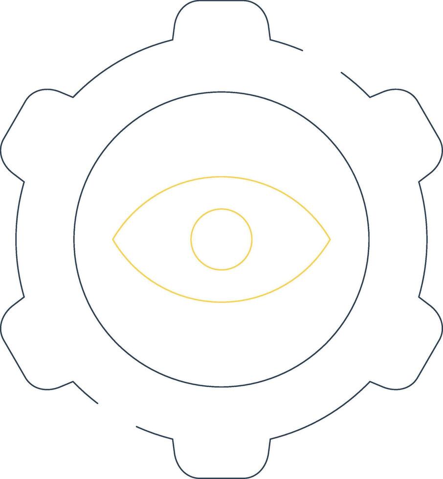 Eye Setting Creative Icon Design vector