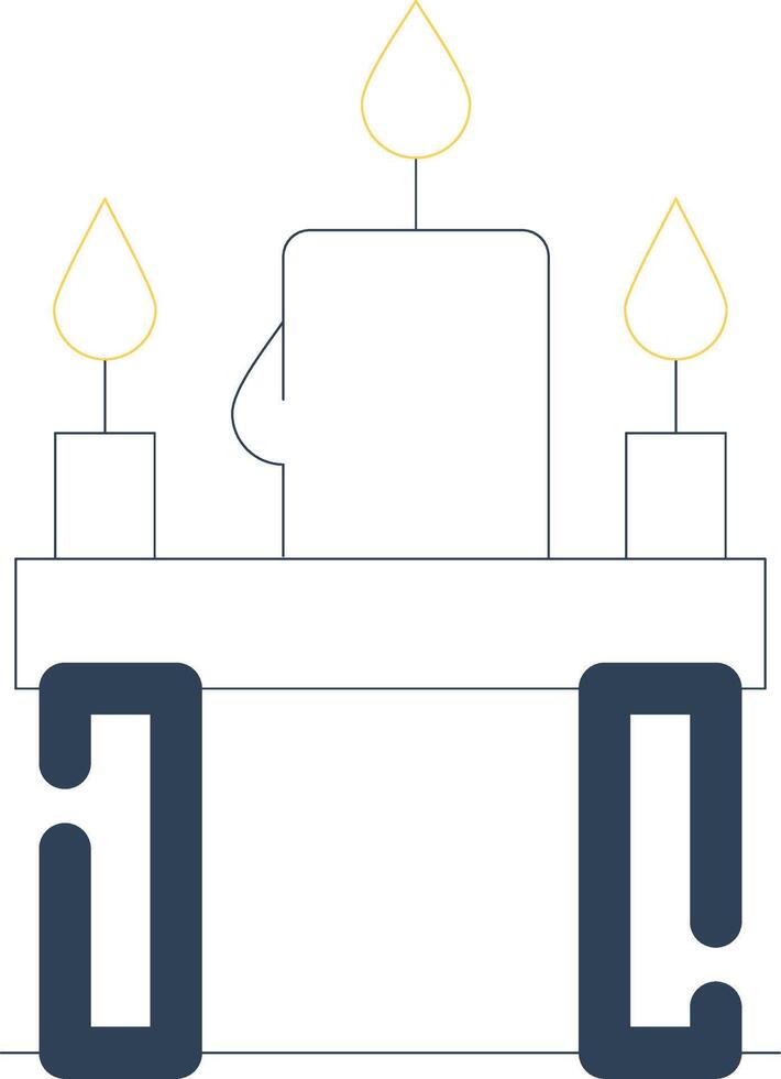 velas creativo icono diseño vector