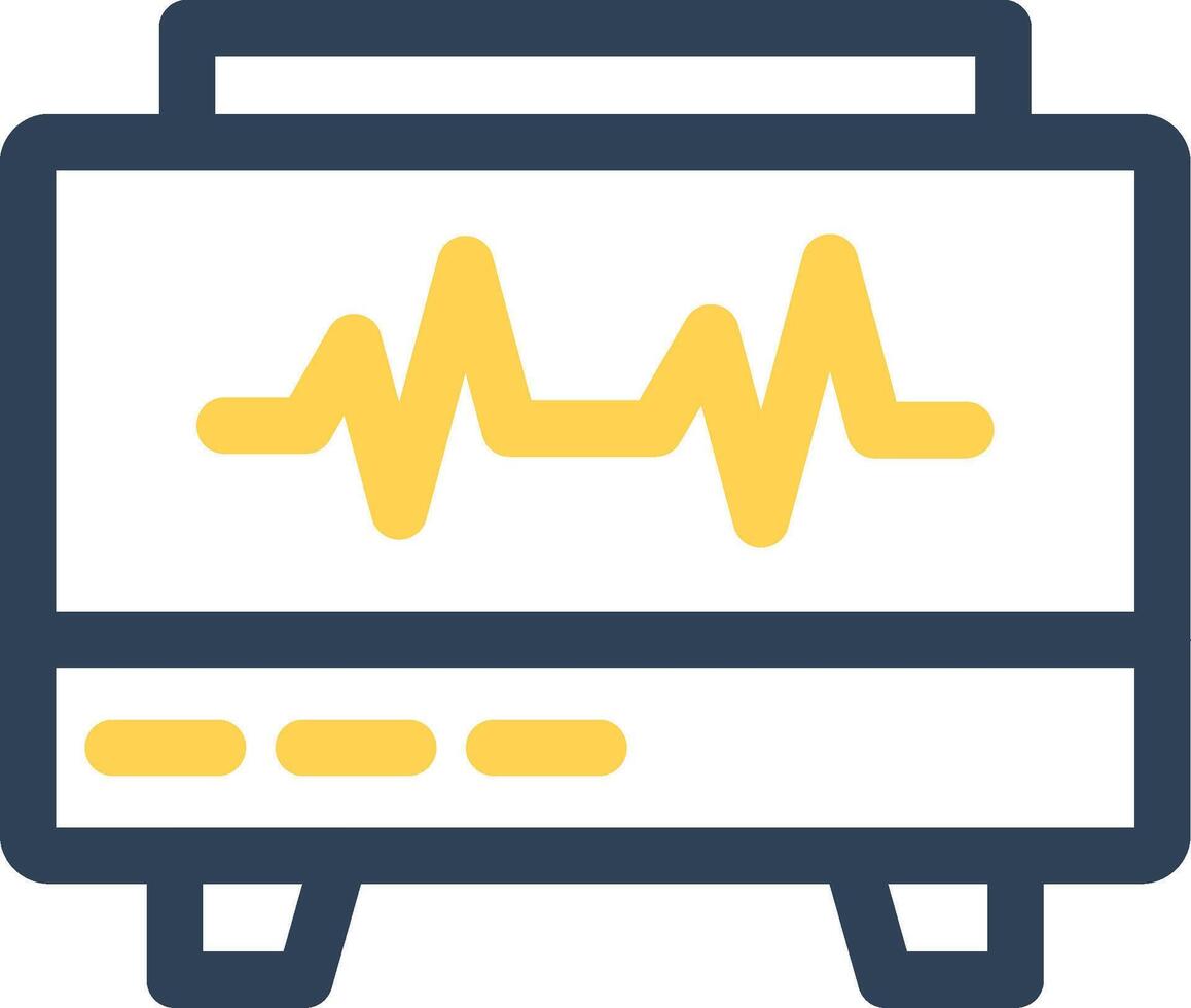 EKG Monitor Creative Icon Design vector