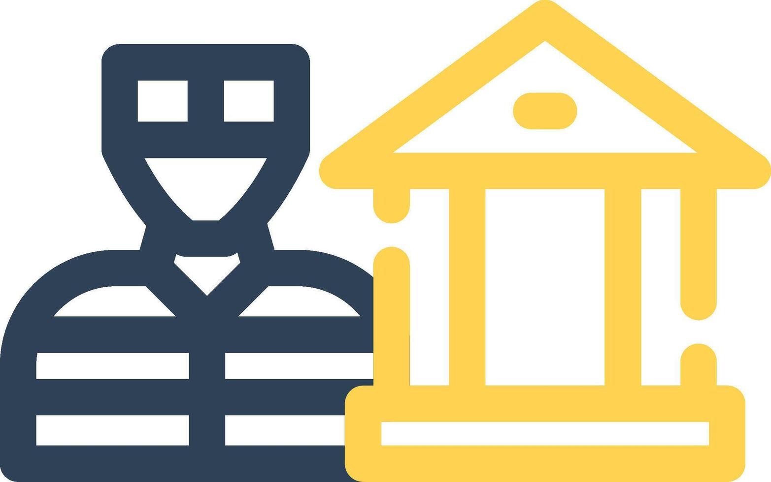 Bank Robbery Creative Icon Design vector