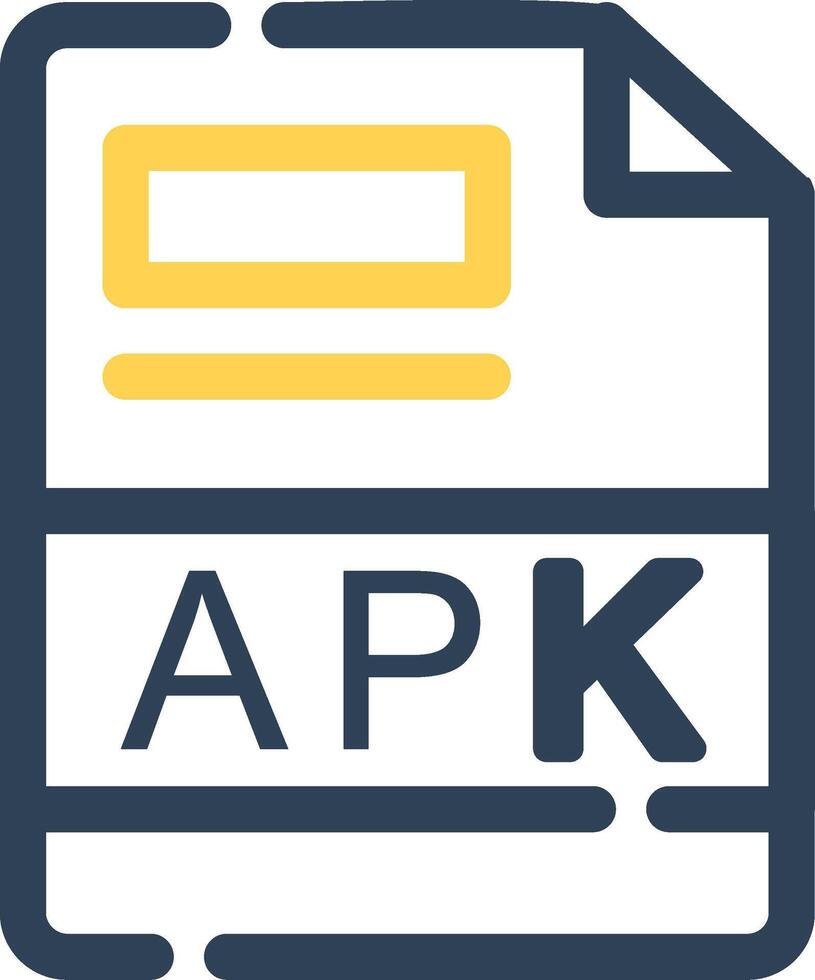 APK Creative Icon Design vector