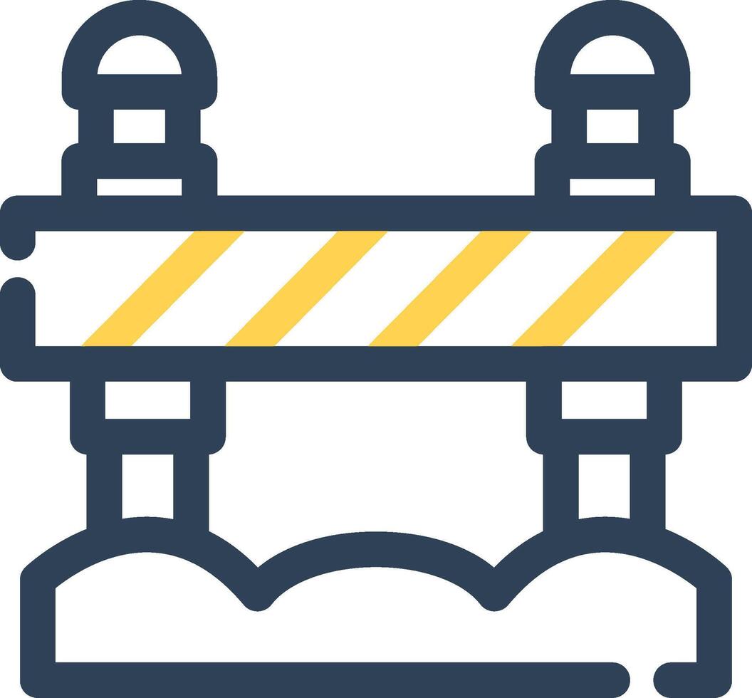 Road Block Creative Icon Design vector