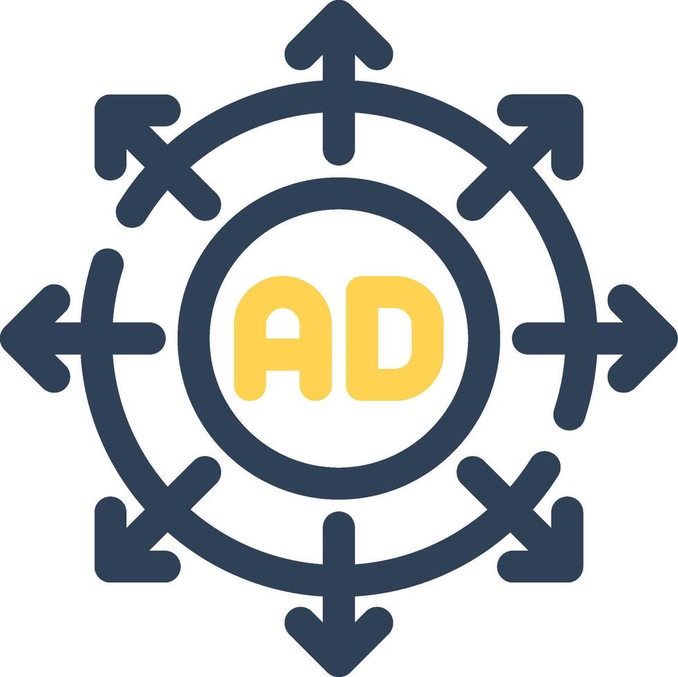 Advertising Submission Creative Icon Design vector