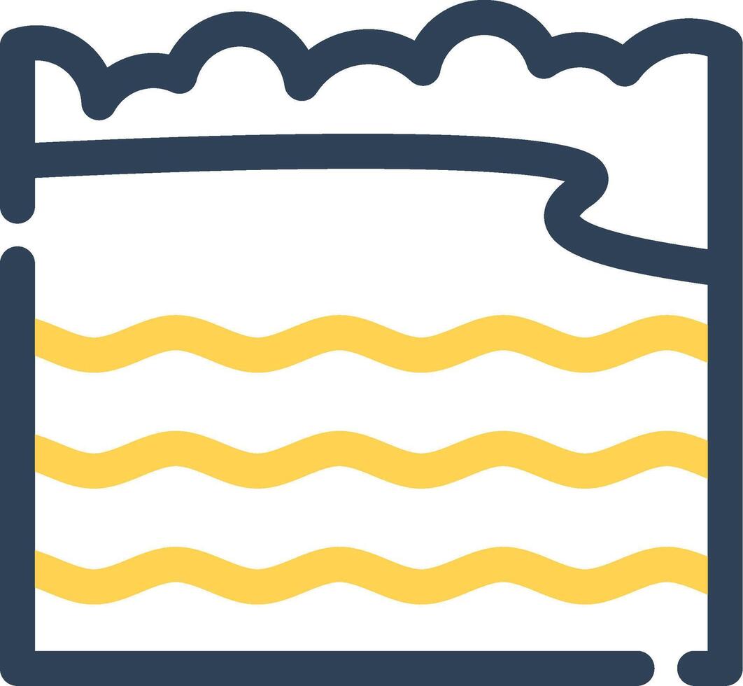 Bay Landscape Creative Icon Design vector
