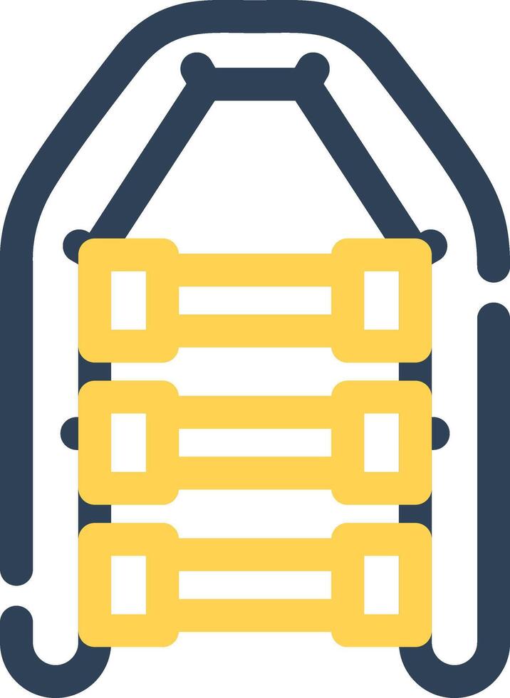Inflatable Boat Creative Icon Design vector