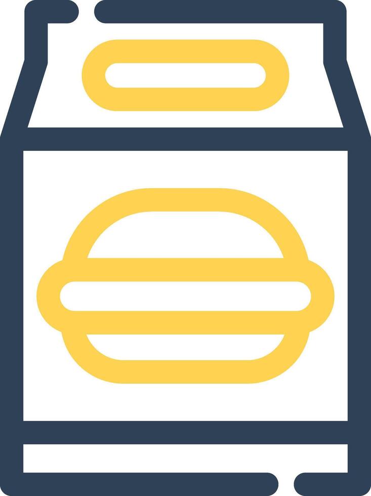 Lunch Bag Creative Icon Design vector