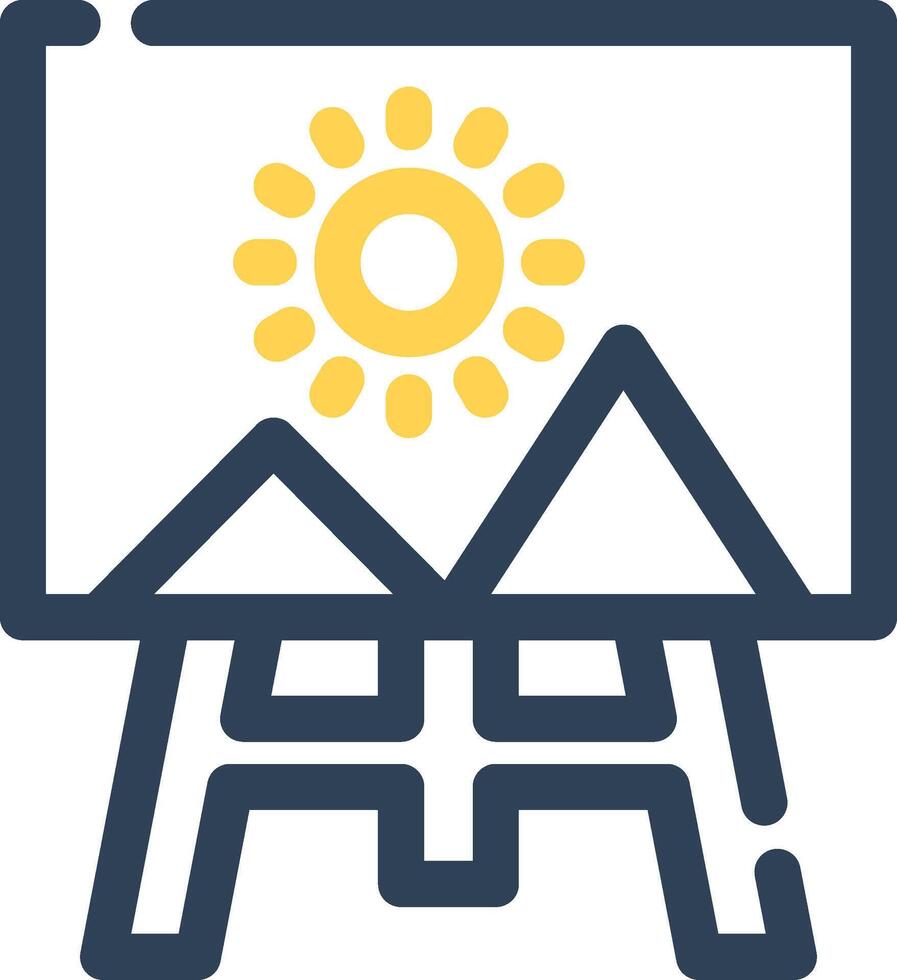Canvas Creative Icon Design vector