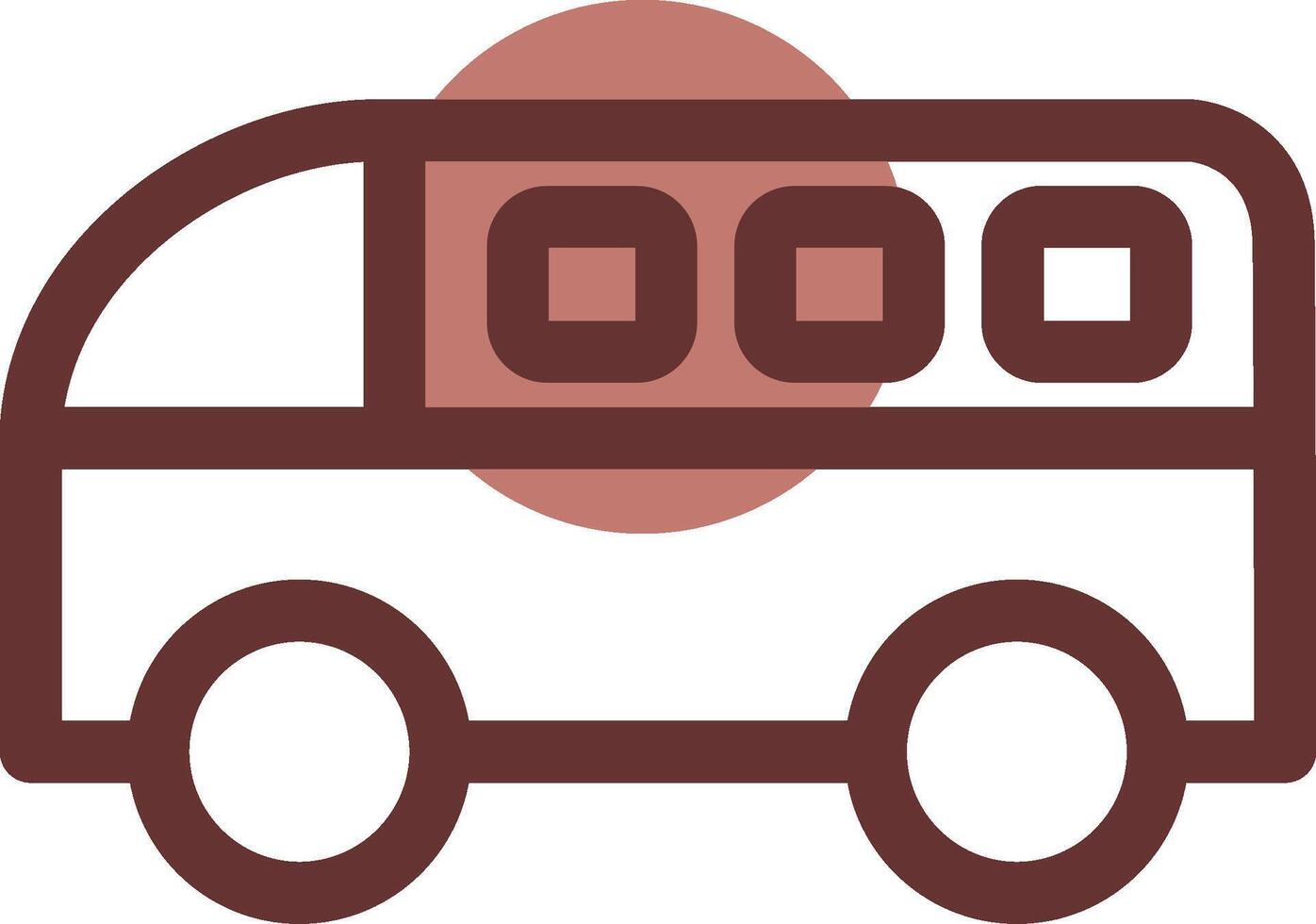 Minivan Creative Icon Design vector