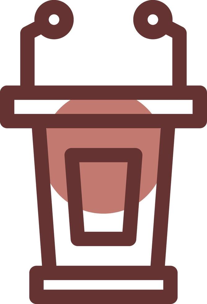 Lectern Creative Icon Design vector