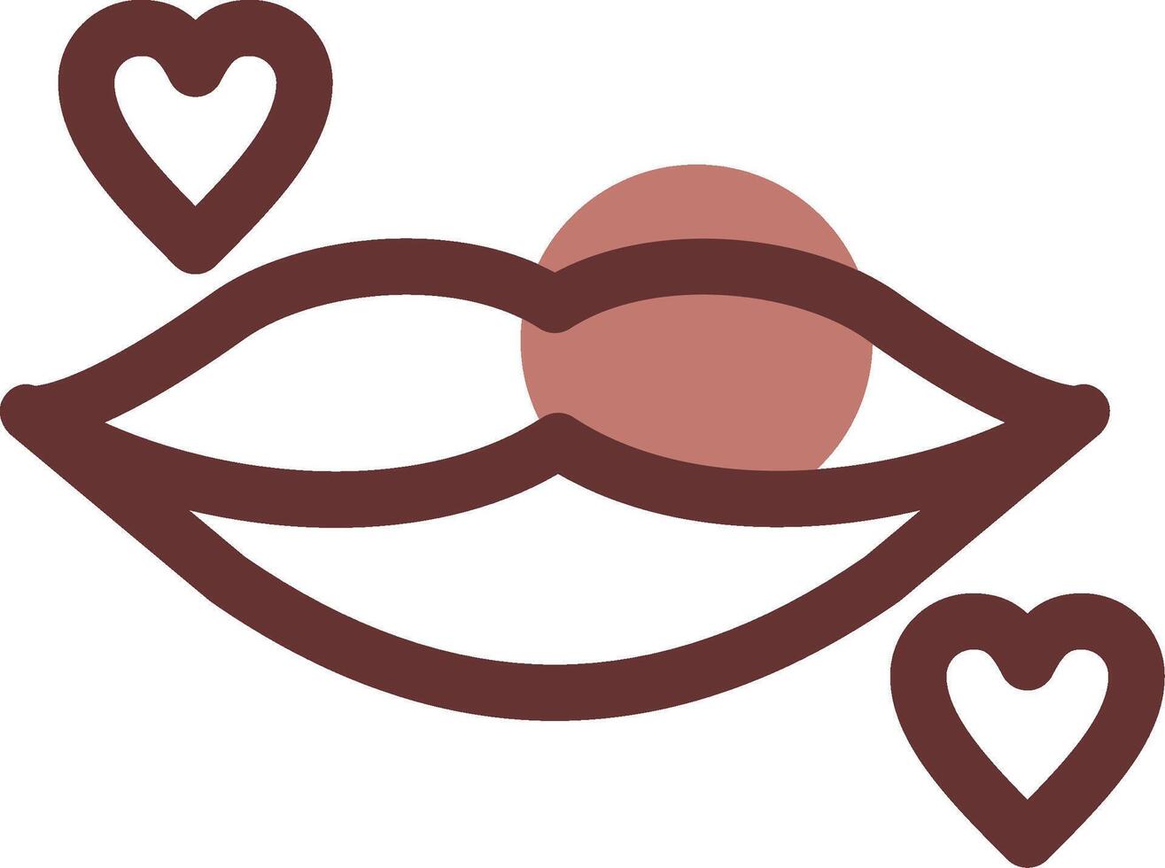 diseño de icono creativo de labios vector