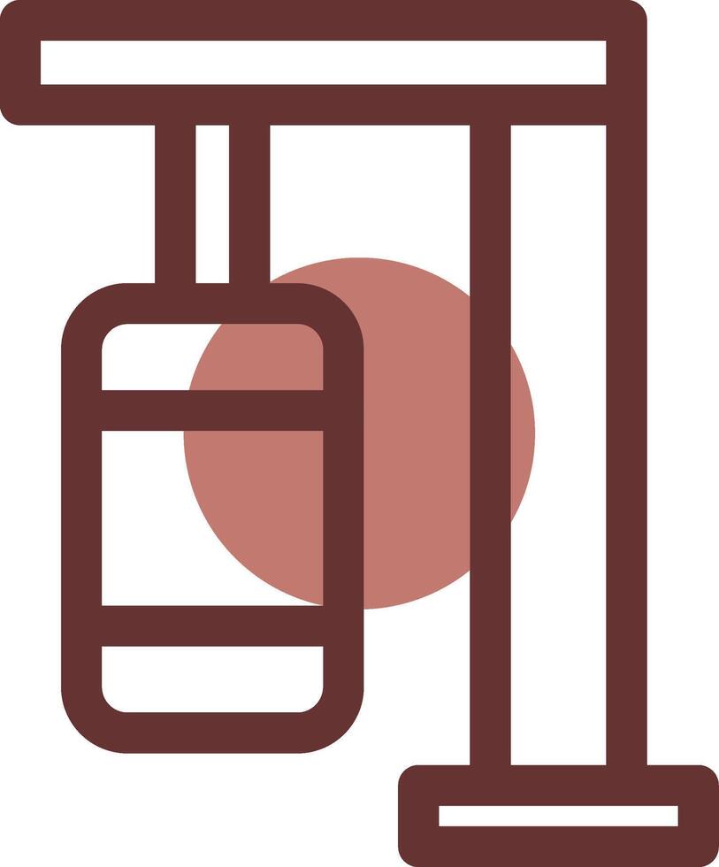 Punching Bag Creative Icon Design vector