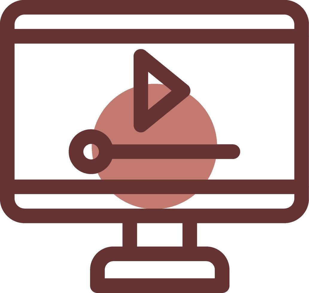 Video Player Creative Icon Design vector
