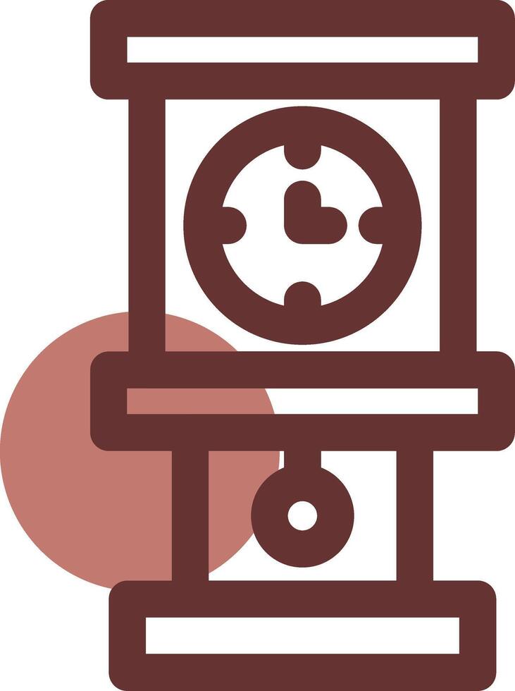 Grandfather Clock Creative Icon Design vector