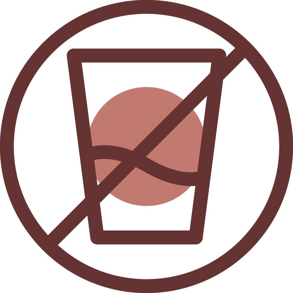 No Soft Drink Creative Icon Design vector