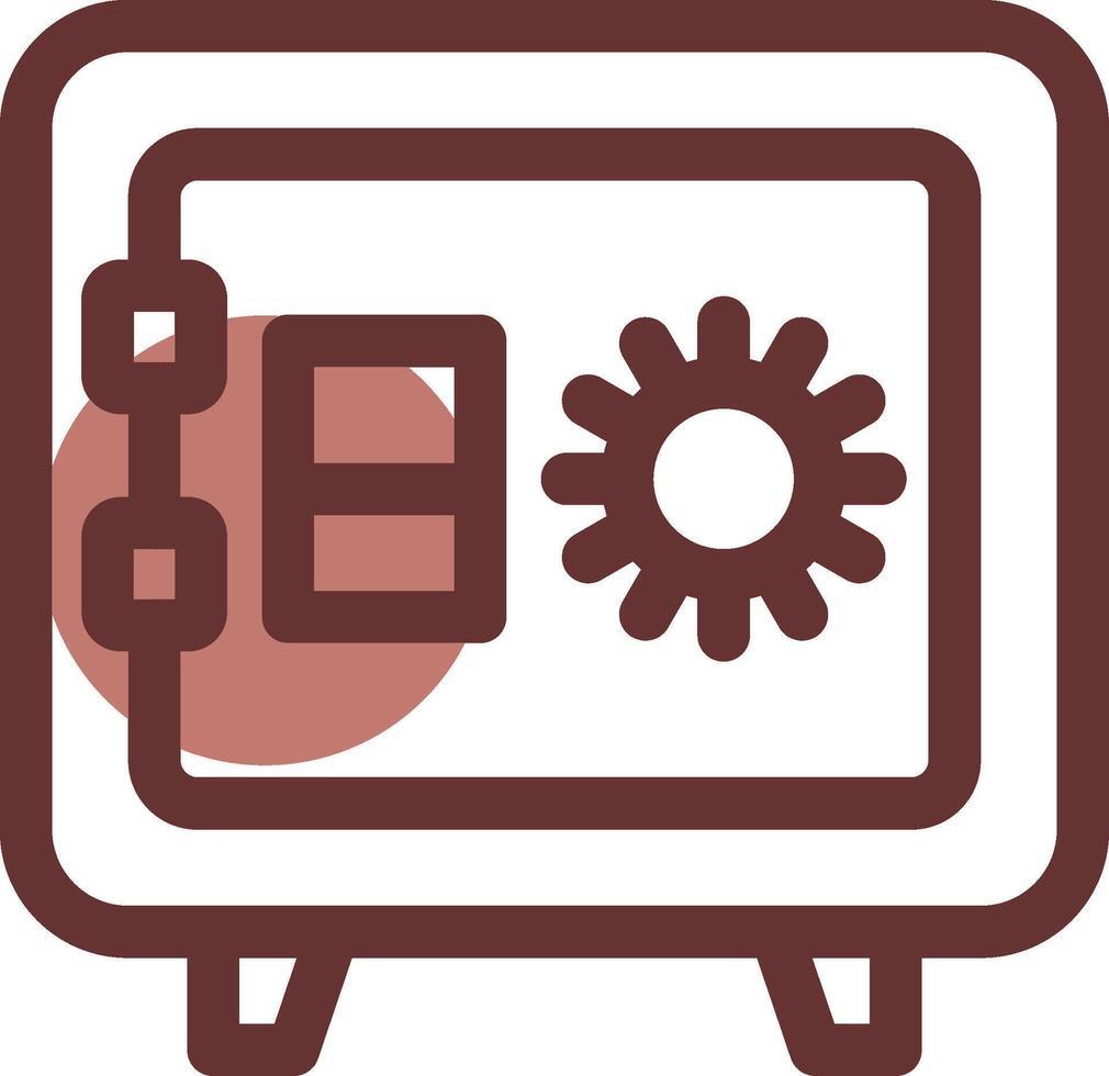 Safe Box Creative Icon Design vector