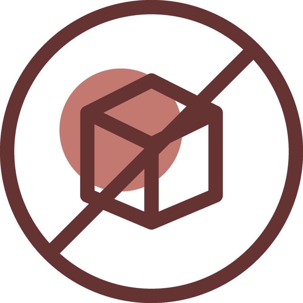 No Sugar Creative Icon Design vector