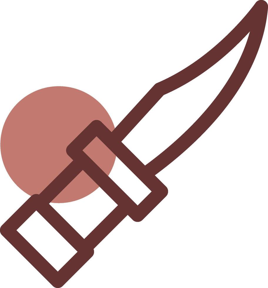 Police Knife Creative Icon Design vector