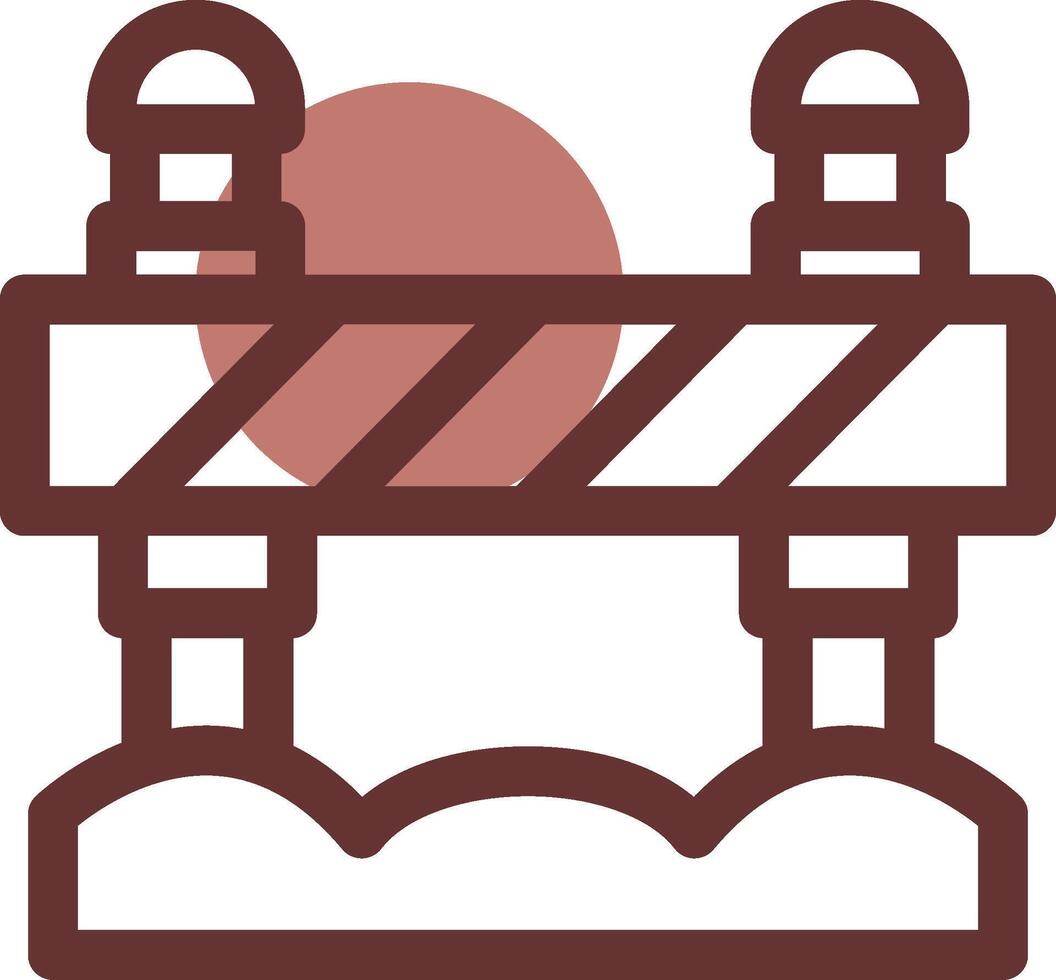 Road Block Creative Icon Design vector