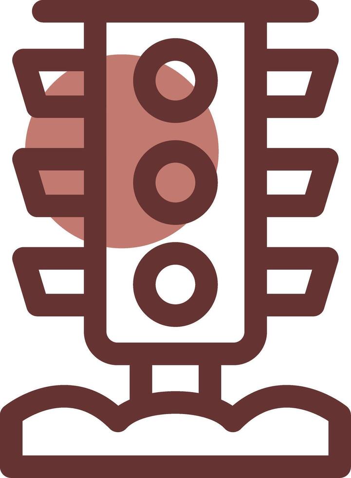 Traffic Light Creative Icon Design vector