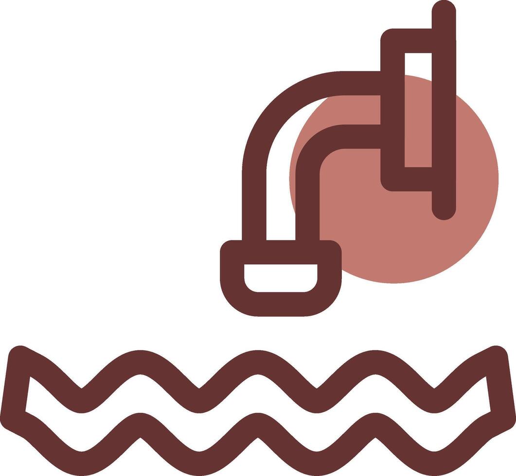 Waste Water Creative Icon Design vector