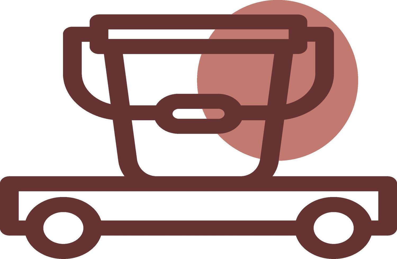 Cleaning Cart Creative Icon Design vector