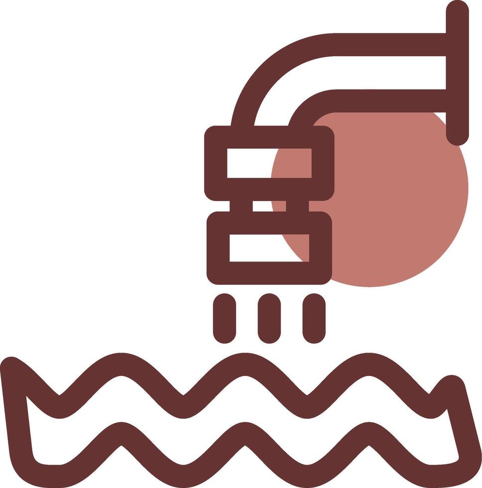 Waste Water Creative Icon Design vector