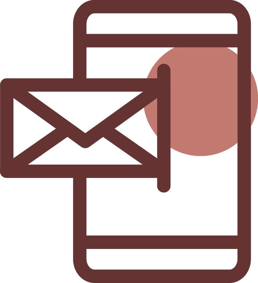 Mobile Email Creative Icon Design vector