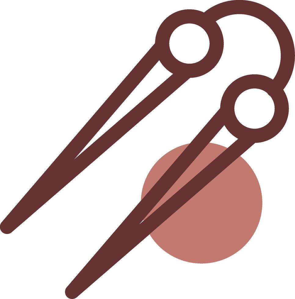 Knitting Needles Creative Icon Design vector