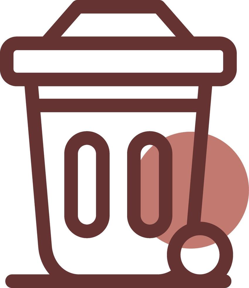 Dustbin Creative Icon Design vector