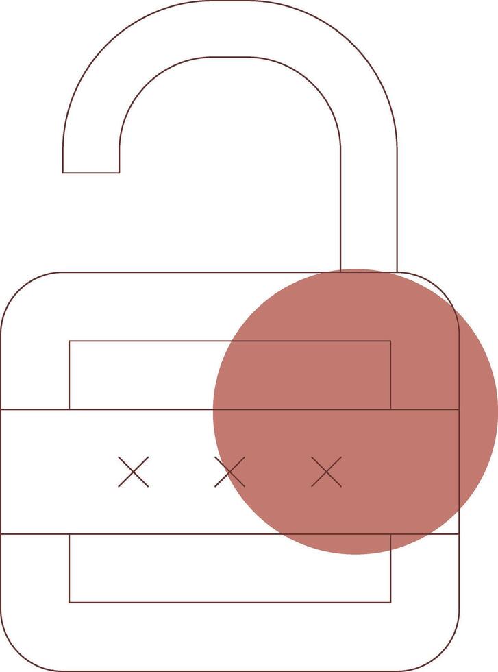 Lock Open Creative Icon Design vector