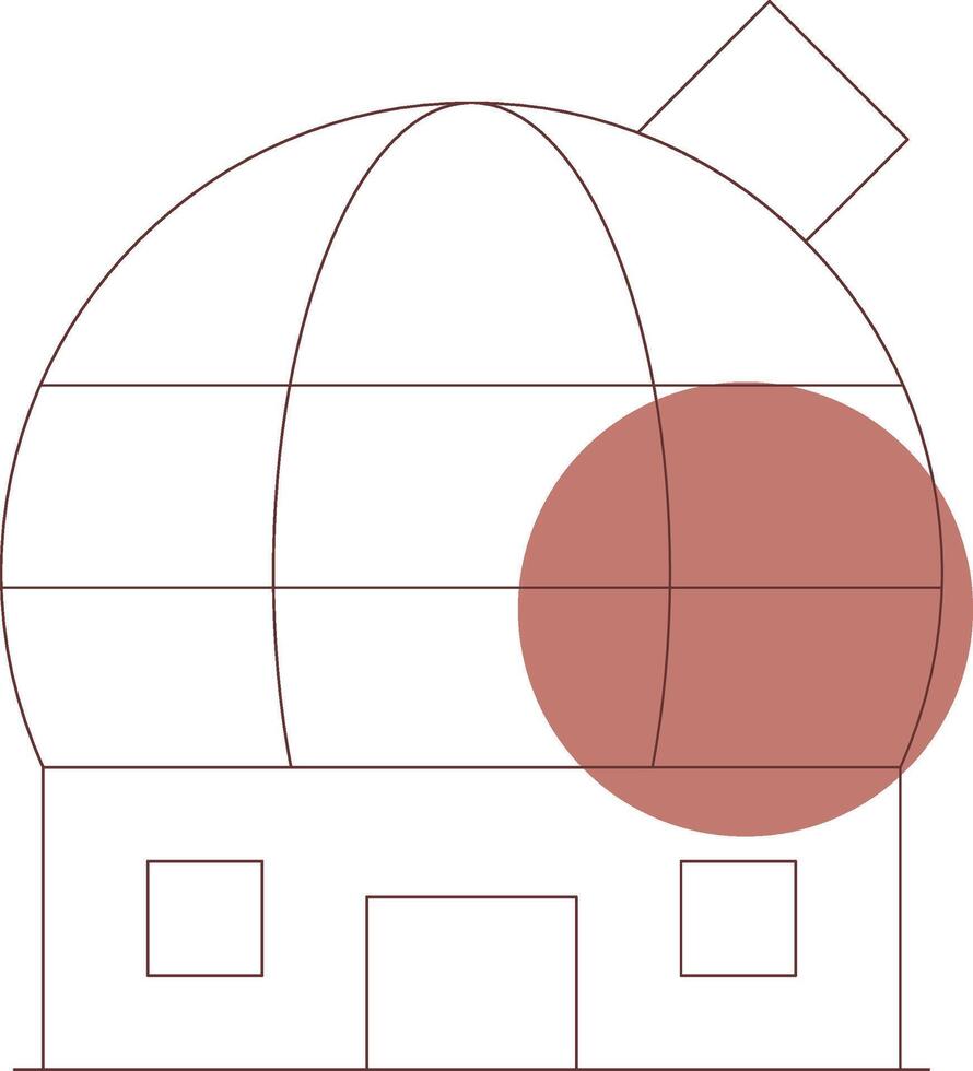 Observatory Creative Icon Design vector