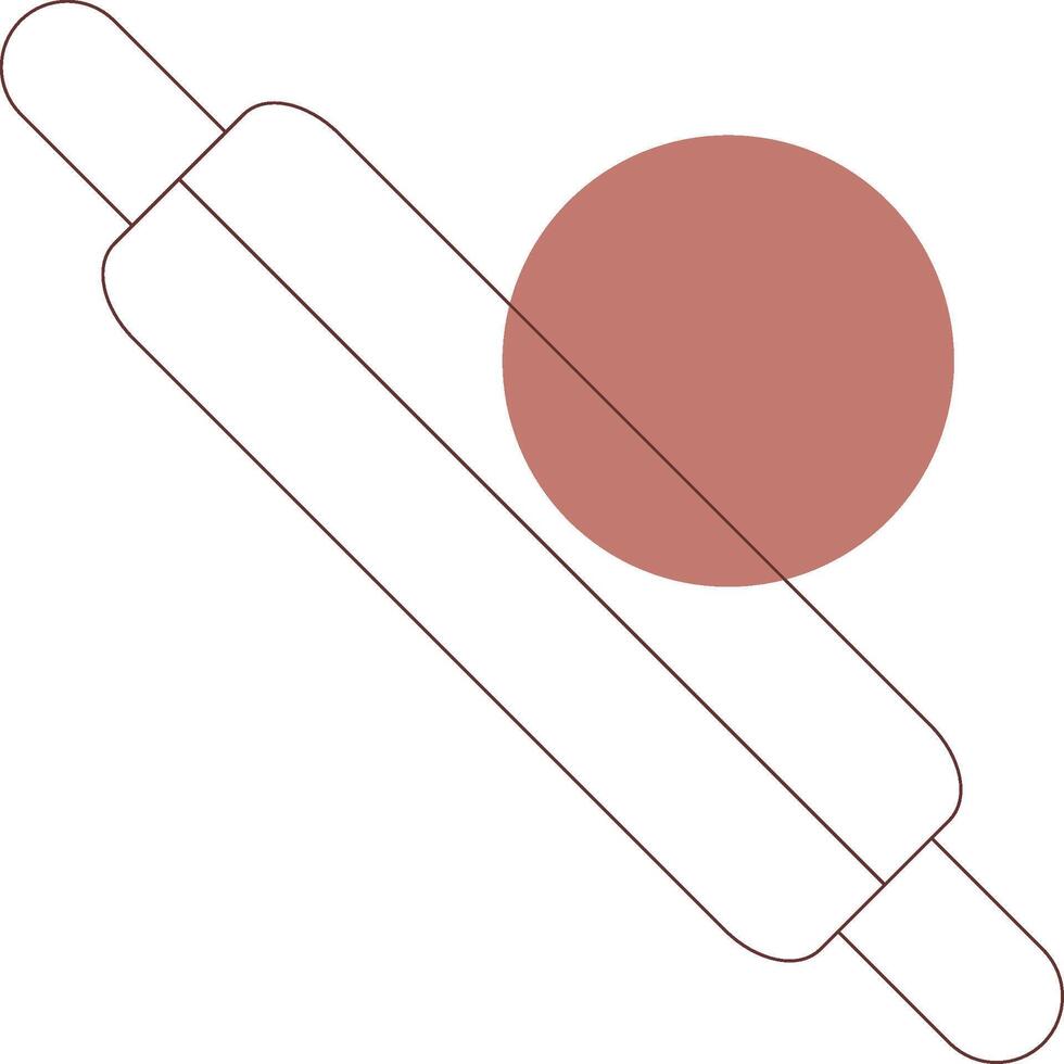 Rolling Pin Creative Icon Design vector