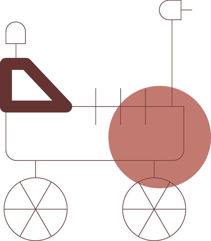 Mars Rover Creative Icon Design vector